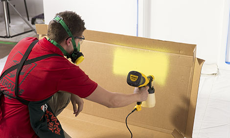 testing paint sprayer